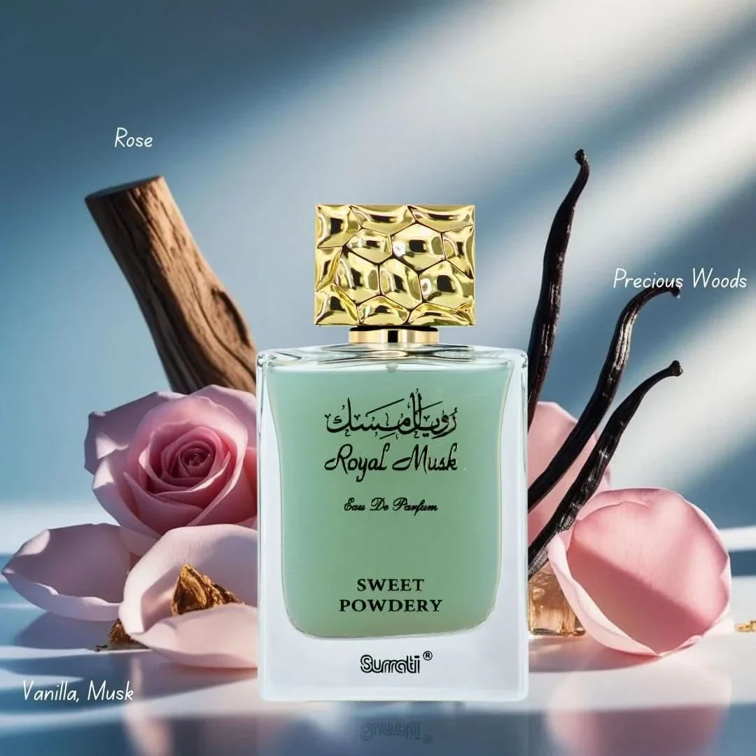 Royal Musk Sweet Powdery Eau de Parfum Spray 100ml by Surrati