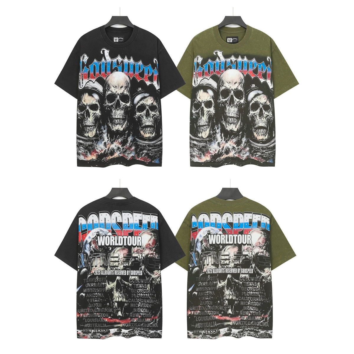Godspeed World Tour Skull Graphic T-Shirt — comparison