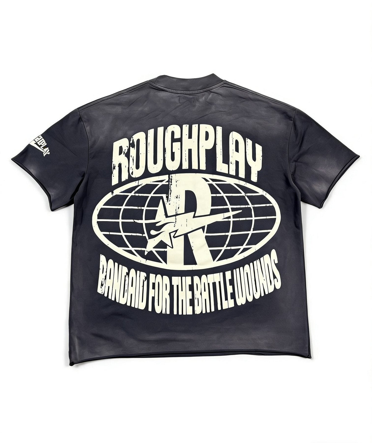 Rough Play Washed Front & Back Graphic T-Shirt — back