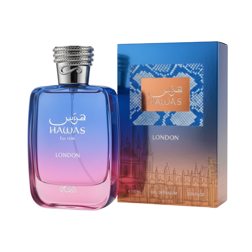Hawas London for Him Eau De Parfum Spray by Rasasi 100ml/3.4oz